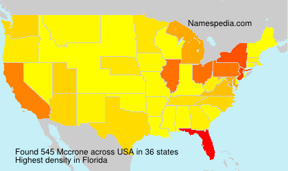 Surname Mccrone in USA Surname Mccrone in USA