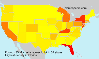 Surname Mccrystal in USA Surname Mccrystal in USA