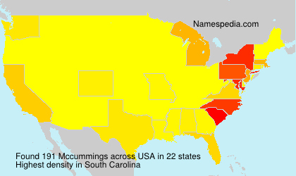 Surname Mccummings in USA Surname Mccummings in USA