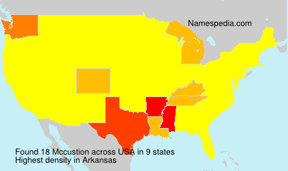 Surname Mccustion in USA Surname Mccustion in USA