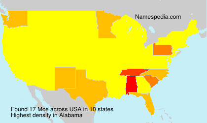 Surname Mce in USA Surname Mce in USA