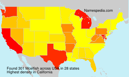 Surname Mcelfish in USA Surname Mcelfish in USA