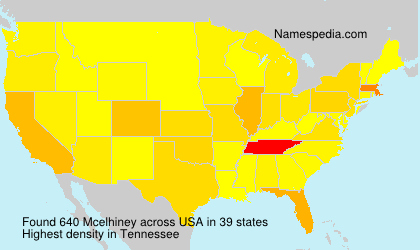 Surname Mcelhiney in USA Surname Mcelhiney in USA