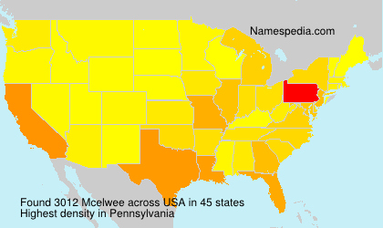 Surname Mcelwee in USA Surname Mcelwee in USA