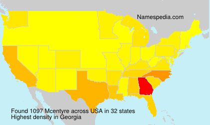 Surname Mcentyre in USA Surname Mcentyre in USA