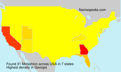 Surname Mcfashion in USA Surname Mcfashion in USA