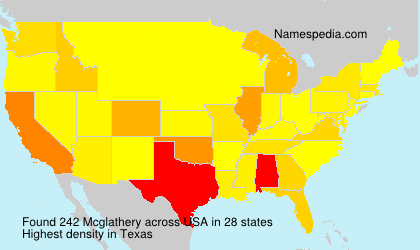 Surname Mcglathery in USA Surname Mcglathery in USA