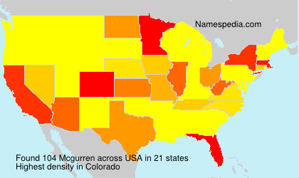 Surname Mcgurren in USA