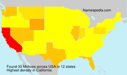 Surname Mchoes in USA Surname Mchoes in USA