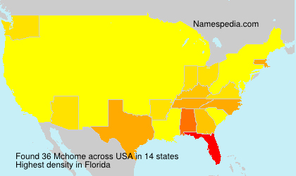 Surname Mchome in USA Surname Mchome in USA