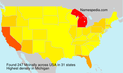 Surname Mcinally in USA Surname Mcinally in USA