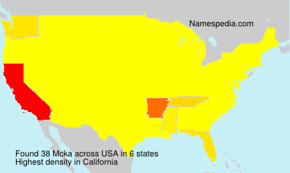 Surname Mcka in USA Surname Mcka in USA