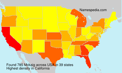 Surname Mckaig in USA Surname Mckaig in USA