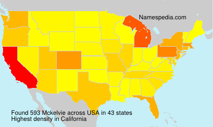 Surname Mckelvie in USA Surname Mckelvie in USA