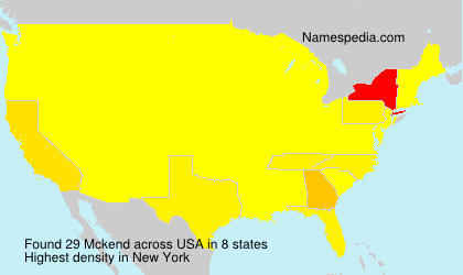 Surname Mckend in USA Surname Mckend in USA
