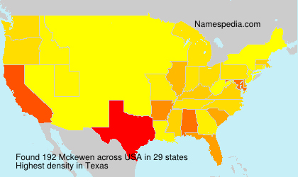 Surname Mckewen in USA Surname Mckewen in USA