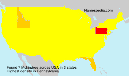 Surname Mckindree in USA Surname Mckindree in USA