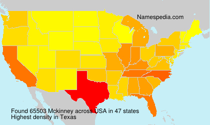 Surname Mckinney in USA Surname Mckinney in USA