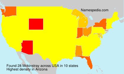Surname Mckinstray in USA Surname Mckinstray in USA
