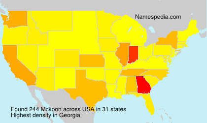 Surname Mckoon in USA Surname Mckoon in USA