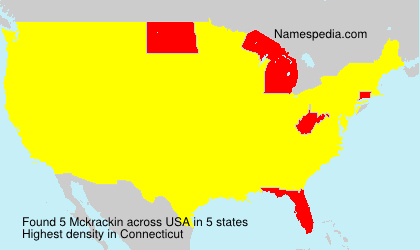 Surname Mckrackin in USA Surname Mckrackin in USA