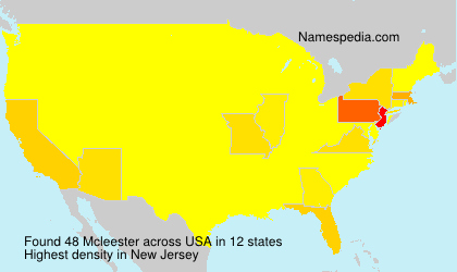 Surname Mcleester in USA Surname Mcleester in USA