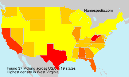 Surname Mclung in USA Surname Mclung in USA