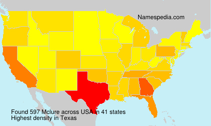 Surname Mclure in USA Surname Mclure in USA