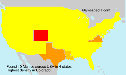 Surname Mcnice in USA