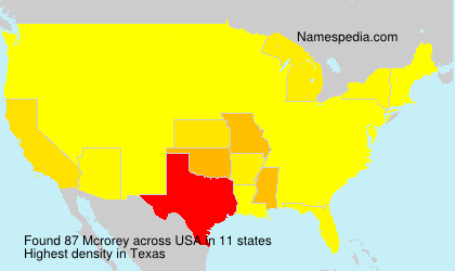 Surname Mcrorey in USA Surname Mcrorey in USA
