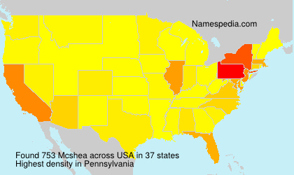 Surname Mcshea in USA Surname Mcshea in USA