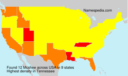 Surname Mcshee in USA Surname Mcshee in USA