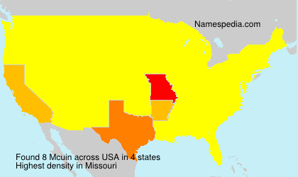 Surname Mcuin in USA Surname Mcuin in USA