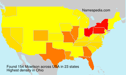 Surname Mcwilson in USA