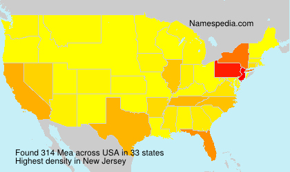 Surname Mea in USA Surname Mea in USA