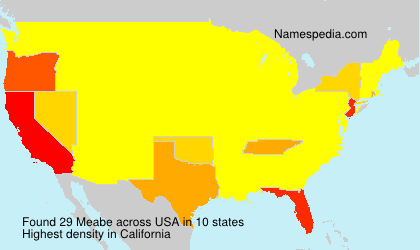 Surname Meabe in USA Surname Meabe in USA
