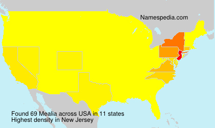 Surname Mealia in USA Surname Mealia in USA
