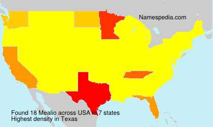 Surname Mealio in USA Surname Mealio in USA