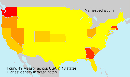 Surname Measor in USA Surname Measor in USA