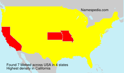 Surname Mebed in USA Surname Mebed in USA