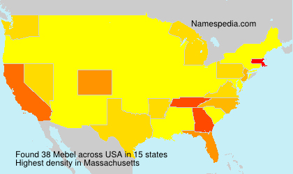 Surname Mebel in USA Surname Mebel in USA