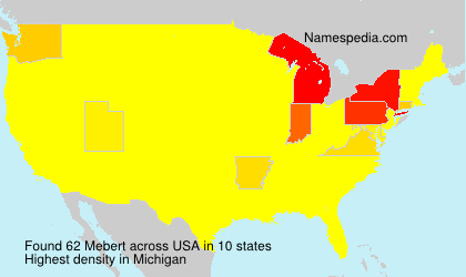 Surname Mebert in USA Surname Mebert in USA