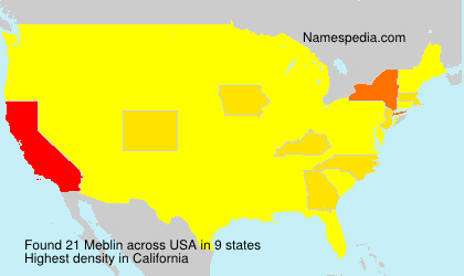 Surname Meblin in USA Surname Meblin in USA