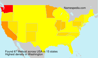 Surname Mebust in USA Surname Mebust in USA