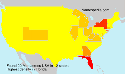 Surname Mec in USA Surname Mec in USA
