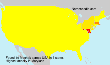 Surname Mechak in USA Surname Mechak in USA