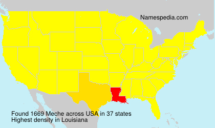 Surname Meche in USA Surname Meche in USA