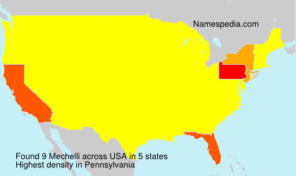 Surname Mechelli in USA Surname Mechelli in USA