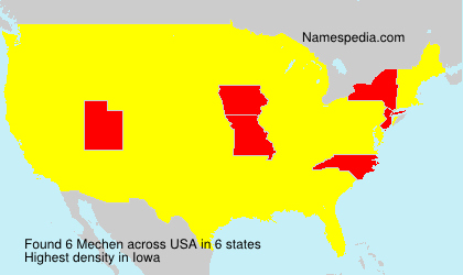 Surname Mechen in USA Surname Mechen in USA