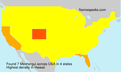 Surname Mechergui in USA Surname Mechergui in USA